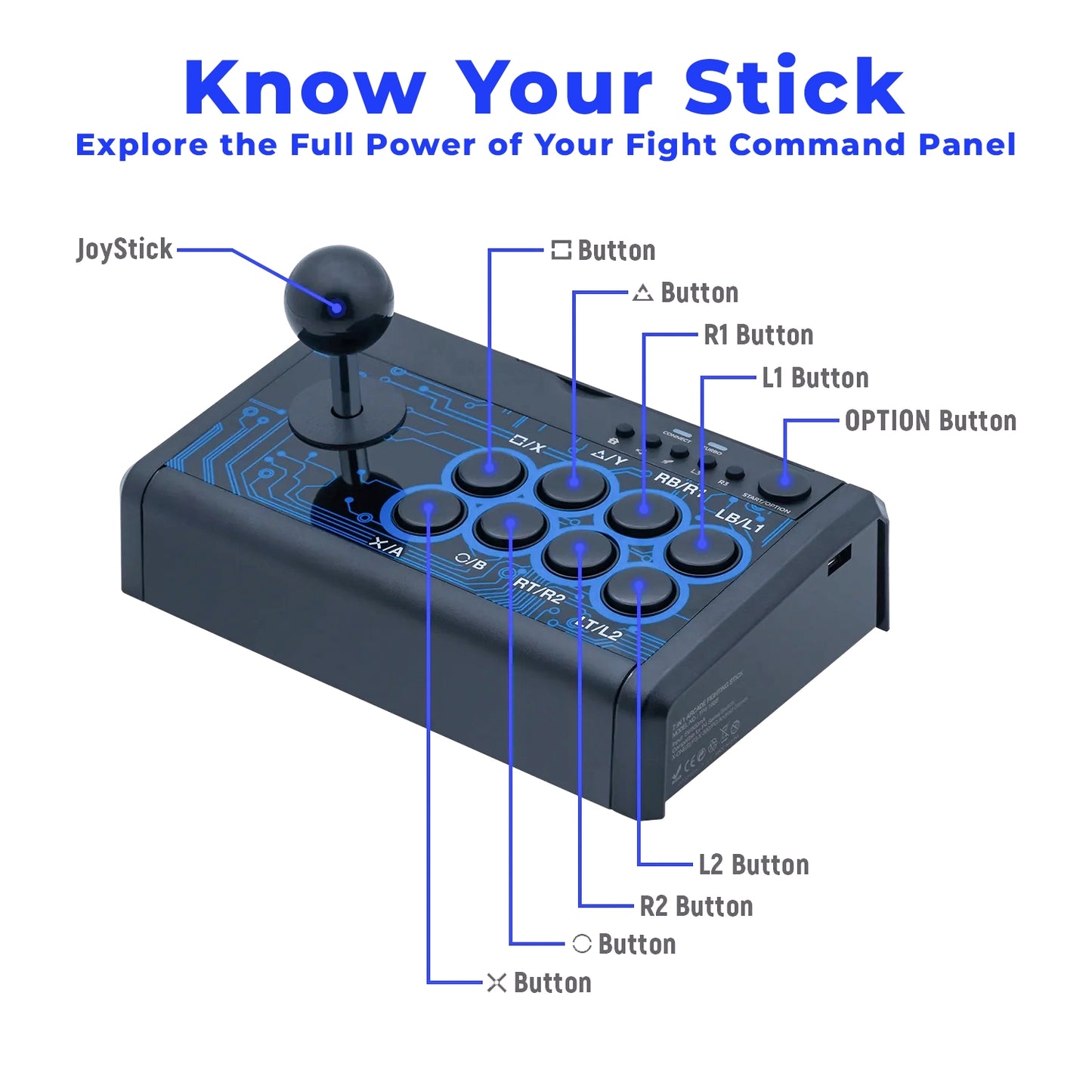 7 IN 1 Arcade Fighting Stick