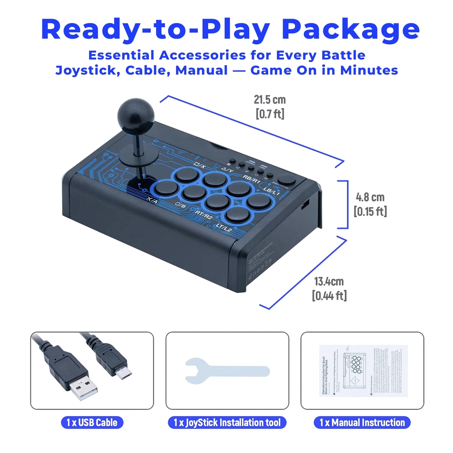 7 IN 1 Arcade Fighting Stick