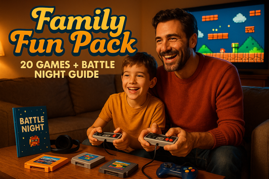 👨‍👩‍👧‍👦 Family Fun Pack

(Father & Son 20 Games + Family Battle Night Guide)
Bond across generations with the best parent-child games and create unforgettable family nights. (génère une image qui servira d'image produit pour ce pack)
