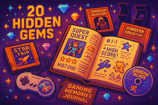 Retro Treasures Pack

(20 Hidden Gems + Printable Gaming Memories Journal)
Discover rare retro classics and record your gaming memories in a nostalgic printable journal. (génère une image qui servira d'image produit pour ce pack)